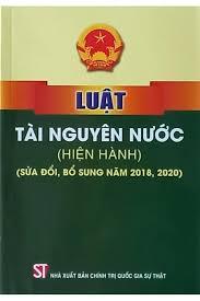 Luật tài nguyên nước.